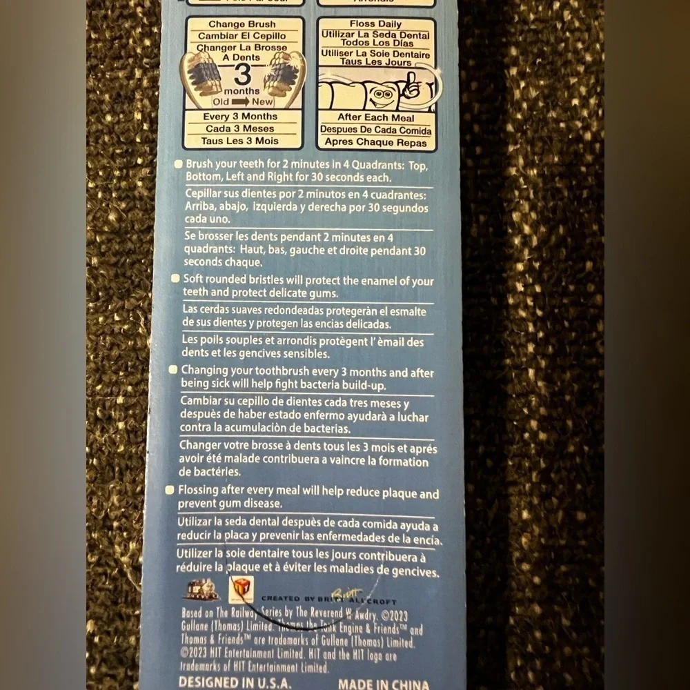 NWT BrushBuddies Toothbrush, Thomas & Friends, Soft, 2 Pack